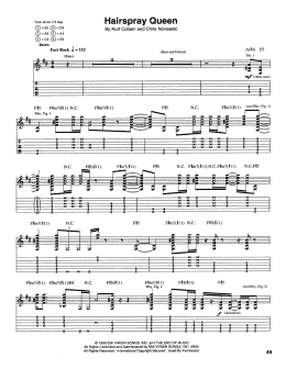 page one of Hairspray Queen (Guitar Tab)