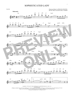 page one of Sophisticated Lady (Flute Solo)
