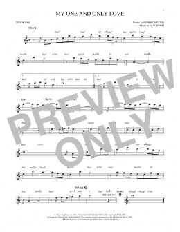 page one of My One And Only Love (Tenor Sax Solo)