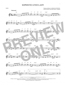 page one of Sophisticated Lady (French Horn Solo)