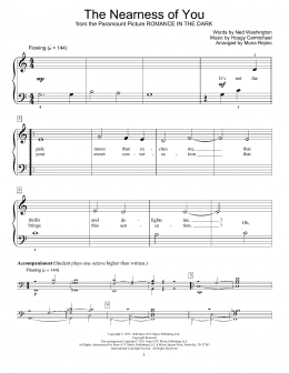 page one of The Nearness Of You (Educational Piano)