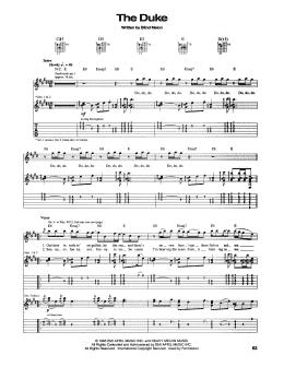 page one of The Duke (Guitar Tab)