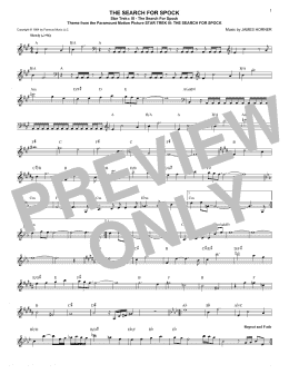 page one of Star Trek III - The Search For Spock (Lead Sheet / Fake Book)