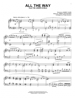 page one of All The Way (arr. Phillip Keveren) (Piano Solo)