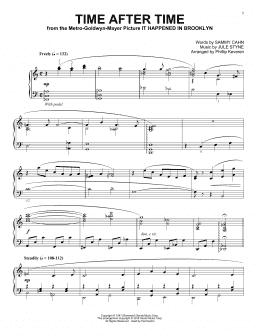page one of Time After Time (arr. Phillip Keveren) (Piano Solo)