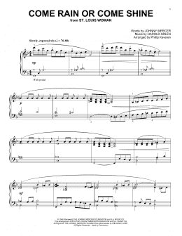 page one of Come Rain Or Come Shine (arr. Phillip Keveren) (Piano Solo)