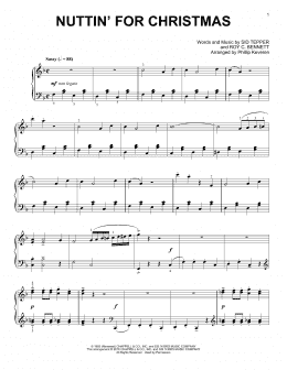 page one of Nuttin' For Christmas (arr. Phillip Keveren) (Piano Solo)
