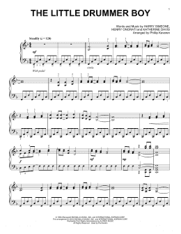 page one of The Little Drummer Boy (arr. Phillip Keveren) (Piano Solo)