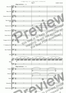 page one of Rhapsody for Harp and Orchestra
