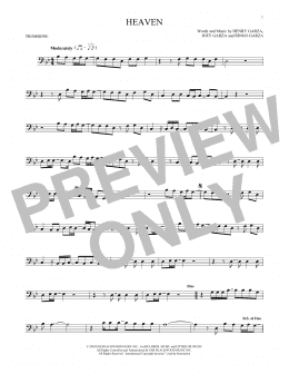 page one of Heaven (Trombone Solo)