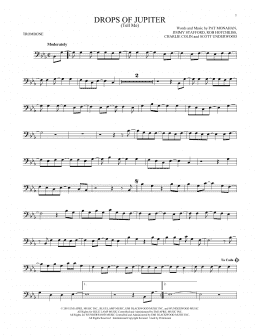 page one of Drops Of Jupiter (Tell Me) (Trombone Solo)