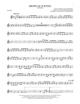 page one of Drops Of Jupiter (Tell Me) (Trumpet Solo)