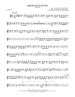 page one of Drops Of Jupiter (Tell Me) (Tenor Sax Solo)