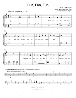 page one of Fun, Fun, Fun (arr. Mona Rejino) (Educational Piano)