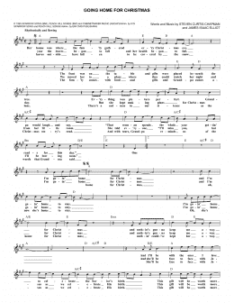 page one of Going Home For Christmas (Lead Sheet / Fake Book)