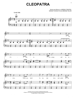 page one of Cleopatra (Piano, Vocal & Guitar Chords (Right-Hand Melody))