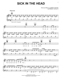 page one of Sick In The Head (Piano, Vocal & Guitar Chords (Right-Hand Melody))