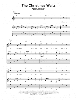 page one of The Christmas Waltz (Solo Guitar)