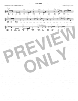 page one of Rocking (Lead Sheet / Fake Book)