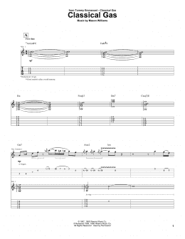 page one of Classical Gas (Guitar Tab)