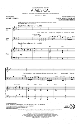 page one of A Musical (from Something Rotten) (SATB Choir)