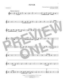 page one of Fever (Tenor Sax Solo)