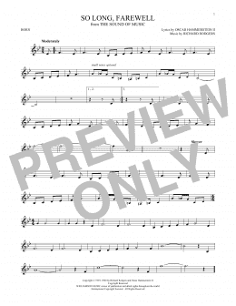 page one of So Long, Farewell (from The Sound of Music) (French Horn Solo)
