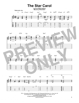 page one of The Star Carol (Solo Guitar)