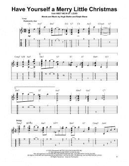 page one of Have Yourself A Merry Little Christmas (Solo Guitar)