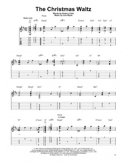 page one of The Christmas Waltz (Solo Guitar)