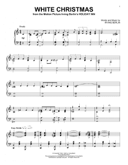 page one of White Christmas (Piano Solo)