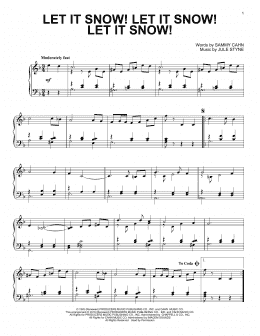 page one of Let It Snow! Let It Snow! Let It Snow! (Piano Solo)
