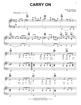page one of Carry On (Piano, Vocal & Guitar Chords (Right-Hand Melody))