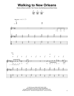 page one of Walking To New Orleans (Guitar Tab)