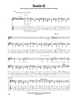 page one of Susie-Q (Guitar Tab)