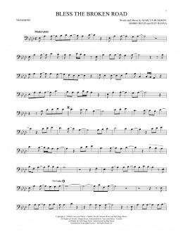 page one of Bless The Broken Road (Trombone Solo)