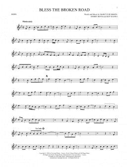 page one of Bless The Broken Road (French Horn Solo)