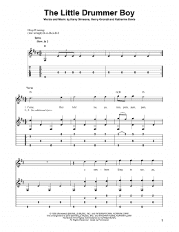 page one of The Little Drummer Boy (Solo Guitar)