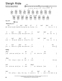 page one of Sleigh Ride (Guitar Lead Sheet)