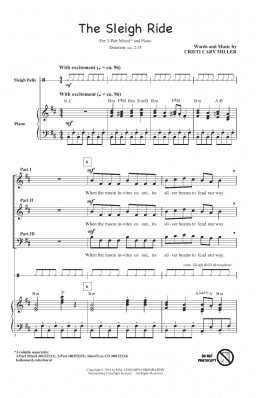 page one of The Sleigh Ride (3-Part Mixed Choir)