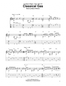 page one of Classical Gas (Solo Guitar)