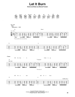 page one of Let It Burn (Guitar Rhythm Tab)