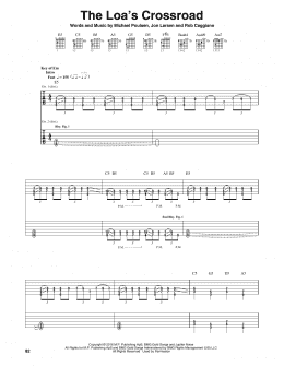 page one of The Loa's Crossroad (Guitar Rhythm Tab)