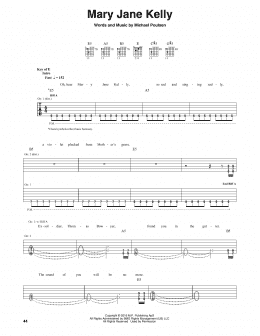 page one of Mary Jane Kelly (Guitar Rhythm Tab)