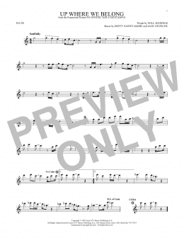 page one of Up Where We Belong (Flute Solo)