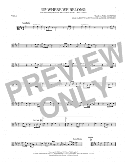 page one of Up Where We Belong (Viola Solo)