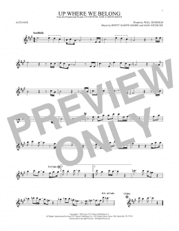 page one of Up Where We Belong (Alto Sax Solo)