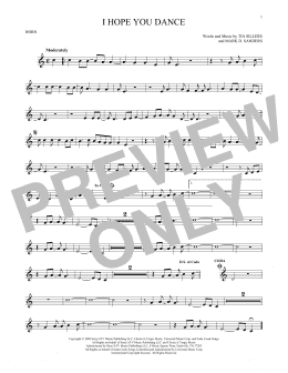 page one of I Hope You Dance (French Horn Solo)