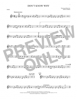 page one of Don't Know Why (French Horn Solo)