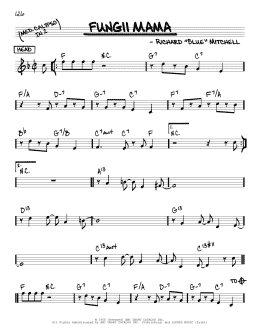 page one of Fungii Mama (Real Book – Melody & Chords)
